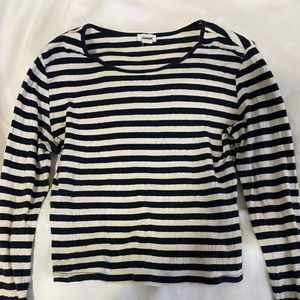 Garage Stripped Crop Top